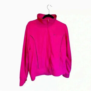 Women’s Nike The Athletic Dept. Full Zipped Track Jacket, Size XL, Magenta/Black